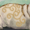 custom by #48: Some delicate swirls for a pretty corgi girl.